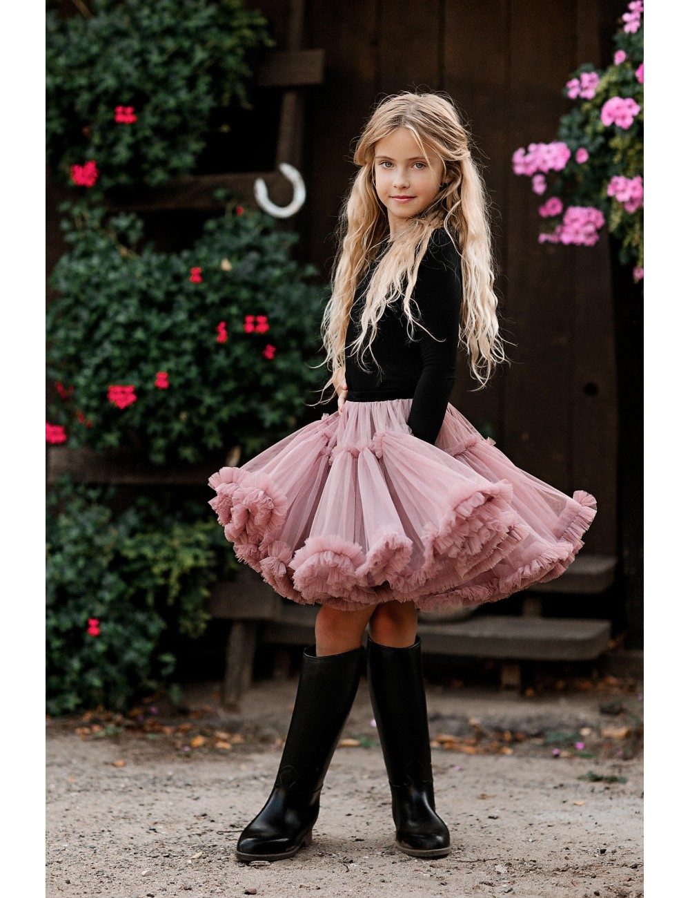 MINIMI pelenų rožinės spalvos sijonas "Magic"